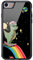 MAYCARI Sublimation Cool Starry Dinosaur Case for iPhone 7/8/SE 2020, Aluminum Plate Back Case with Soft TPU Bumper Cartoon Animals Phone Case Cover for iPhone 7/8/SE 2020