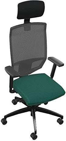 Dauphin Adjust Magic S ergonomischer Bürostuhl mit Netzrücken, fürs Home Office (grün, Mit Nackenstütze)