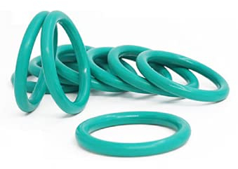 FKM O-Ring aus grünem Fluorkautschuk, 15 x 1 mm, hochtemperaturbeständig, Dichtungsring-Sortiment, für Lager, Pumpen, Straßenwalzen, Wasserleitungen, Ventile, O-Ringe (50 Stück in einem Beutel)