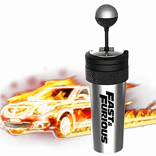 KFGJ Fast and Furious 9 Water Cup, Shift Lever Style Cups, Cinema Drink Cups, Fast and Furious 9 Movie Peripheral Gear Lever Water Cup, F9 Best Gift for Movie Fans, 700ML
