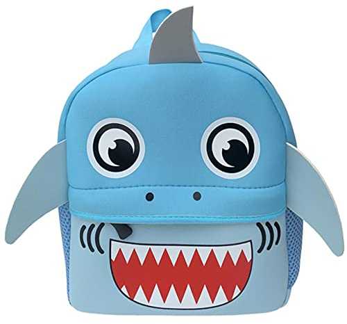UKKD Schultaschen 3D Cartoon Kinder Rucksack Mädchen Junge Schultasche Schneiderei Kinder Schultasche Rucksack Kindergarten Schultasche-Shark