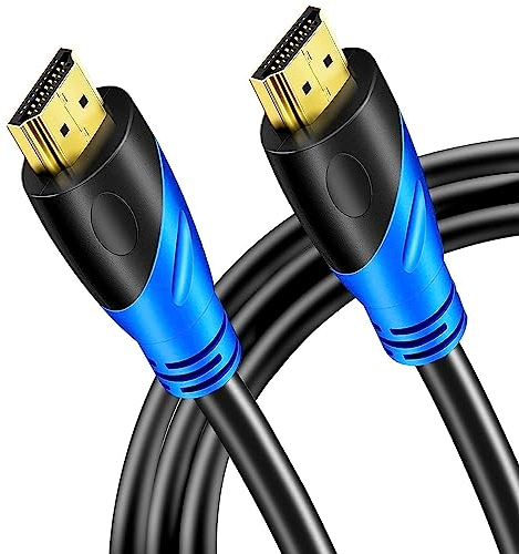 Rommisie 4K/60HZ HDMI Kabel 10m (HDMI 2.0,18Gbps) Ultra High Speed vergoldete Anschlüsse,Ethernet Audio Return Video 4K, Full HD1080p, 3D-kompatibel Blu-Ray Laptop PS3 PS5 PS9 PC HDTV