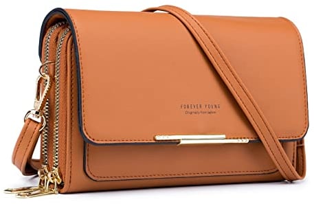 Roulens Sac Téléphone Portable Femme - Sac Bandoulière - en Cuir PU - Sac À Bandoulière Petit avec Réglables Bandoulière