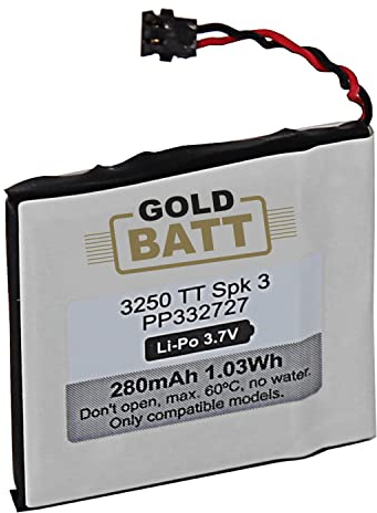 Goldbatt Akku P332727 kompatibel mit Tomtom Spark 1 2 3/Runner 1 2 3 für Smartwatch Fitnessarmband