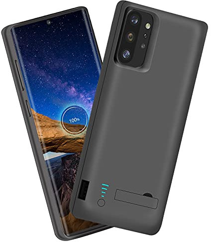 Sitong Battery Case for Samsung Galaxy Note 10+ Plus 5G, 6000mAh Rechargeable Extended Battery Charging Charger Case, Add 100% Extra Juice Black