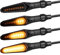 Simda Pro Hell LED Motorrad Blinker mit E Mark Universal Miniblinker Sequentiell Laufeffekt Quad ATV Roler Lauflichtblinker Super Optik und Extra Hell Wasserprüf IP67…
