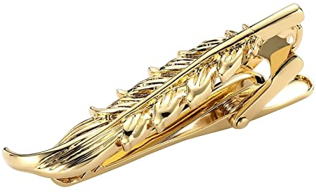 Krawattennadeln für Herren, Blatt Krawattenklammer Personalisiert aus Gold Edelstahl Werdender Papa Geschenk