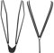 SHERRYLO Slingshot Bikini pour femme avec string en G et bas à bretelles extrêmes, noir, Taille Unique