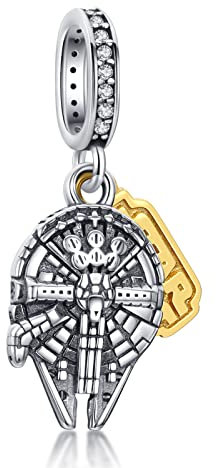 RMMY Charm Anhänger Rocket Dangle 925 Sterling Silver Pendant Dangle Beads für Europäische Armbänder und Halsketten Chriatmas Birthday Jewelry Gifts for Women