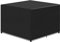 PATIO PLUS Grande housse pour meubles de jardin carrés en rotin, tissu Oxford 420D, imperméable, coupe-vent, anti-UV, noir, 135 x 135 x 71 cm