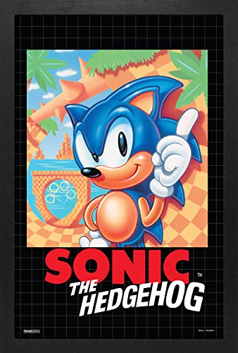 Pyramid America - Sonic - Sonic The Hedgehog (Cover) - Posterdruck 11 x 17 Rahmen Poster Wandkunst, ideal für Wohnkultur, Küchendekoration, Gaming-Dekor, Raumdekor & Wohnzimmerdekor