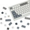 133 Tasten Keycaps Vintage Grau und Weiß PBT XDA Profile Mechanische Gaming Tastatur Tastenkappen Geeignet für Cherry mx Switch Offenbarung