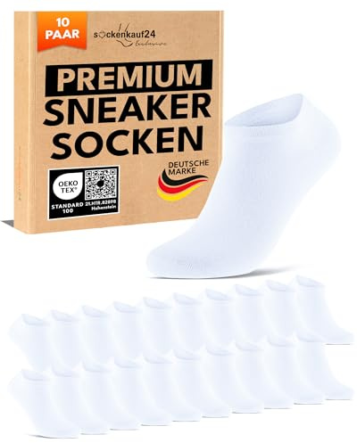 sockenkauf24 10 Paia Calzini Corti Uomo Donna Calze Corte Cotone Traspiranti