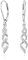 LANBEIDE Sterling Silber Hängend Ohrringe 925 Silber Lange Infinity Kristalle Leverback Hängend Ohrringe für Damen