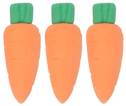 MAGICLULU 30st Ostern Geschenke Für Kind Karotten Radiergummi Ostern Party Taschenfüller Stuffers Lebensmittel Radiergummis Mini-früchte Studentische Nutzung Kleiner Radiergummi Schmecken