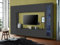 Dmora - Wohnzimmermöbel Donatello, TV-Wohnzimmer-Set, Mehrzweck-Wohnzimmermöbel mit Vitrine und LED-Licht, 100% Made in Italy, cm 260x30h180, Anthrazit