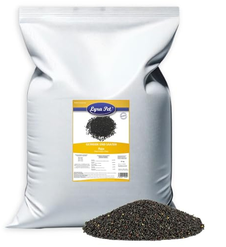 Lyra Pet® 10 kg Raps - Natürliche Vogelfutter Ergänzung für Wildvögel | Reich an Fetten & Ölen - Proteinreiches Wildvogelfutter - Nährstoffe für Sommer & Winter - Idealer Zusatz für Streufutter