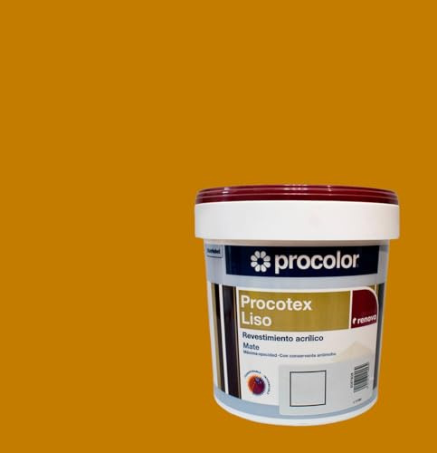 Procolor Pintura para Fachada en exteriores de calidad PROCOTEX liso Buen rendimiento 7-9 m²/L., secado rápido, excelente resistencia a los rayos U.V. (ALBERO 240, 4 Litros)