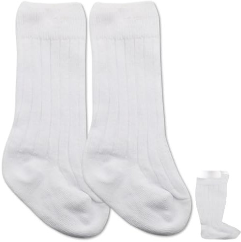 BABYZOCO Calze Lunghe in Cotone per 0-12 Mesi, Taglia S