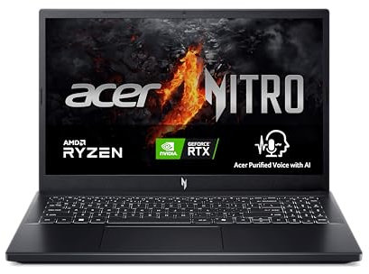 Acer Nitro V 15 ANV15-41-R9Q8 - Ordenador Portátil Gaming 15.6 Full HD IPS 144Hz (AMD Ryzen 7 7735HS, 32GB RAM, 1024 GB SSD, NVIDIA GeForce RTX 4060, Sin Sistema Operativo) Negro - Teclado QWERTY