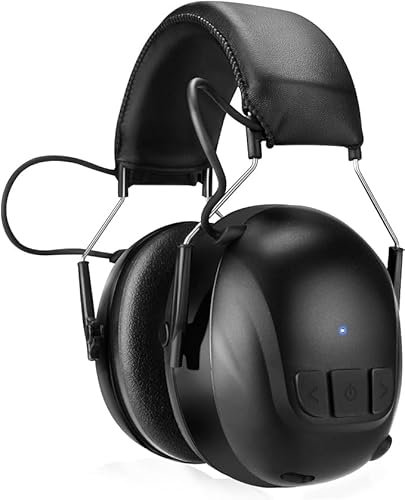 Kalence Bluetooth 5.4 Gehörschutz-Kopfhörer mit 120h Spielzeit/integriertem Mikrofon, USB-C Wiederaufladbarer kabelloser Gehörschutz, 30dB Kapselgehörschutz, leise Arbeiten/Rasenmähen/Baustelle