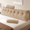 Z-hom Bücherkissen, Keilkissen, Lesekissen Für Bett Und Sofa, Cozy Rückenkissen, Praktisches Seitenfach, Removable Cover, Mit Rundem Kopfkissen (Beige, 200 * 50 * 20cm)