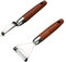 2 Pcs Orange Speed Peeler, OXO Potatoes Cabbage Peelers, Victorinox Peeler, Stainless Steel Speed Peeler with Eye Remover, Sharp Blade D-Shaped and Y-Shaped Vegetable Peeler for Kitchen Use