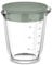 Mepal - Glas Messbecher mit Deckel Chef it - Leicht ablesbare, eingravierte Skala - Mikrowellen- & Backofengeeignet (ohne Deckel) - Hochwertiges Glas - Spülmaschinengeeignet - 500 ml - Nordic sage