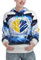 MDATT Damen-Kapuzenpullover mit Eishockey-Kunstmuster, stilvoll, lässig, Kapuzen-Sweatshirt für Damen, langärmeliges Oberteil, Schwarz , XXL