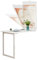Wandmontierter Tisch Wand Klappbar Esstisch 90×60cm Weib Wandklapptisch Klappbar Küchentisch, Aufklebbare Dekoration Auf Der Rückseite, Geeignet Für Balkon/Schreibtisch/Computertisch/Bistrotisch