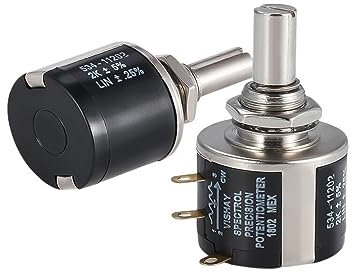 2 teile/los 534-1-1 Potentiometer schalter 1K 2K 5K 10K 20K 50K 100K 100R 500R 10-gang potentiometer 2W(534-1-103(10K))