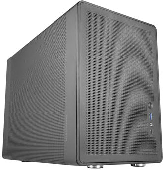 Mars Gaming MC-XPRO, Case MicroATX Ultrapcompatta, Design Pannelli Mesh, Ventola Posteriore 12cm, Tecnologia Raffreddamento Mesh 360°, Compatibilità Doppia PSU ATX e SFX, Mini-Tower PC USB-C, Nero