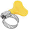 Quick Release Hose Clamp, 10 Pcs Stainless Steel Hose Clamp Adjustable Hose Clamps Spring Band Type Hose Clamps with Plastic Handle Pipe Tube Clips (6-12mm)