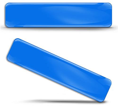 SkinoEu 3D Domed Gel Aufkleber Auto Motorrad Wasserfest SP 4 BLUE / 2-ka