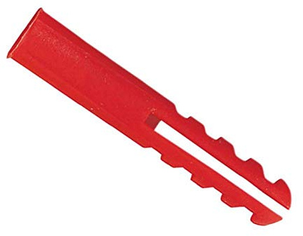 Rawlplug 67134 Plastic Plugs - Red (100 pieces)