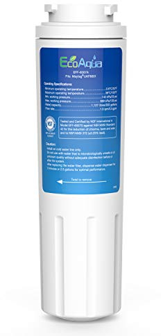 EcoAqua EFF-6007A Fridge Water Filter Compatible with Maytag UKF8001, UKF8001AXX, UKF8001P, WF50, WF51, WF50-NI300, EDR4RXD1, Whirlpool 4396395, Kenmore 9006, 46-9006, 4396548 (1)