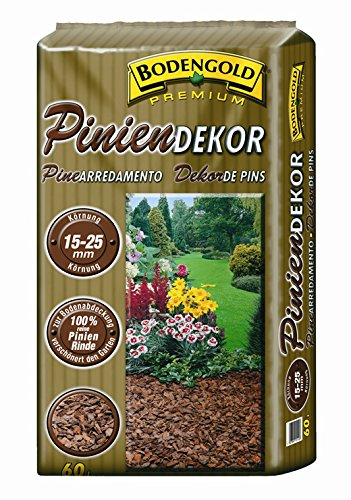 Pinienrinde Bodengold 15-25mm 60 L Bodengrund Dekomulch Rindenmulch Terrarienerde