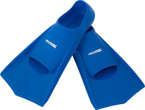Aqua Speed HIGH TECH Kurze Trainingsflossen | Schwimmflossen | Schwimmtraining | Kurzflossen | Taucherflossen | Größen 33-48, Farbe:blau/11, Größen:45/46