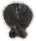 Futrzane Classic Stola - Lange Fellstola Damen - Fake Fur Pelzkragen Fell Schal (Dunkelgrau Classic)