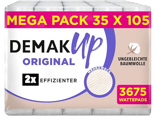 Demak'up Original Set 105 Wattepads / Abschminkpads, 4er-Set