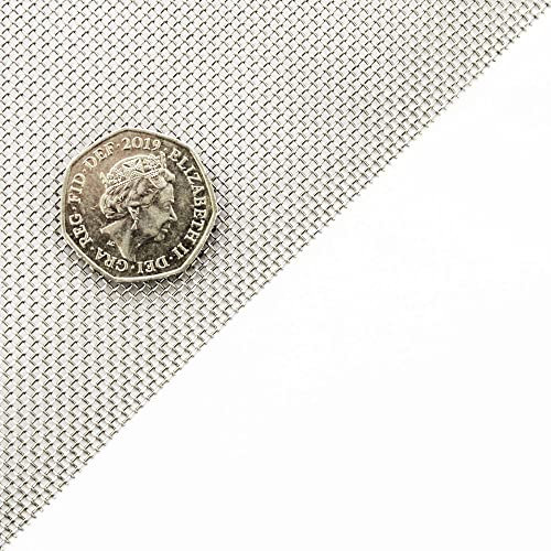 The Mesh Company's Stainless Steel Woven Wire Mesh - 150mm Square Samples - Over 60 Sizes (16 LPI/1.03MM Hole/0.56MM Wire)