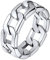 U7 Herren Cuban Link Rockerring Edelstahl Gotik Großer Ring Fingerring Statement Ring Hip Hop Punk Rock Massiv Simpel Kettenring Männer Modeschmuck Accessoire für Vater Bruder(Ring Größe 59.5)