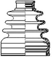 Borg & Beck BCB6165 Cv Joint Boot Kit To Fit Fiat Sedici 4X4