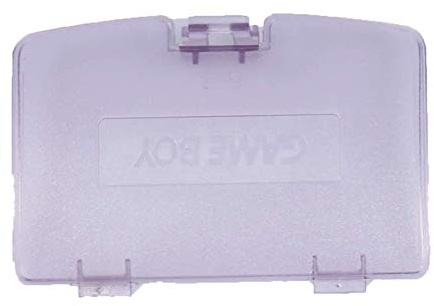 ENDARK Battery Door Replacement for GBC Gameboy Color(2 Transparent Purple) | Durable Clear Plastic Part. Easy to Install. For Defective or Missing Battery Compartment Covers