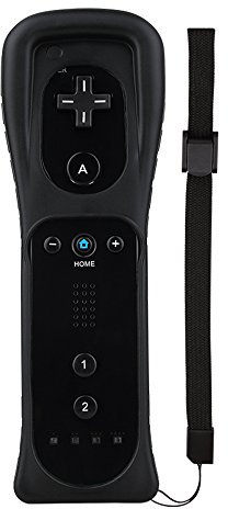 Cosaux FM02 Télécommande pour Wii et Wii U avec étui en silicone et dragonne Noir