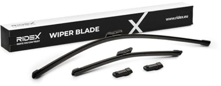 RIDEX Scheibenwischer Set Wischerblätter Satz mit Spoiler Vorne Länge 1: 600mm Länge 2: 350mm Flachbalkenwischblatt Kompatibel mit FIAT 500 312 298W0060