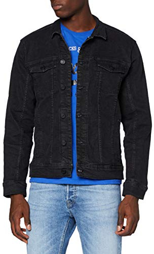 b BLEND 20710737 Veste en Jean, Noir Denim (200297), M Homme