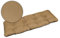 SuperKissen24. Sitzkissen Bankkissen Bankauflage für Gartenbank - 180x50 cm - Outdoor und Indoor - Beige