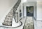 Bravich RugMasters Tiles Grey Rubber Backed Non Slip Machine Washable Very Long Hallway Hall Runner Narrow Rugs Custom Length Stair Mats 2'2x10'FT (66x305cm)