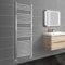 NRG Straight Central Heating Towel Rail Heated Radiator Rads Chrome 1500x600mm